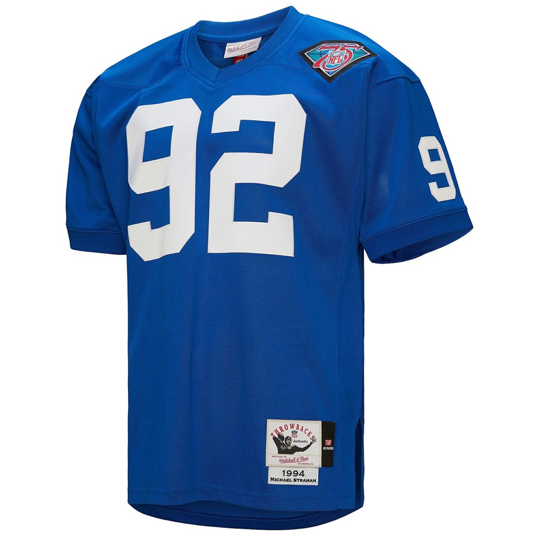 Michael Strahan New York Giants 1994 Authentic Throwback Retired Player Jersey Royal