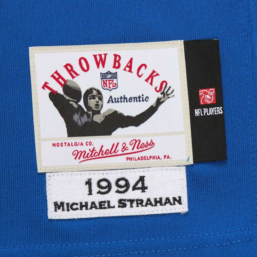 Michael Strahan New York Giants 1994 Authentic Throwback Retired Player Jersey Royal