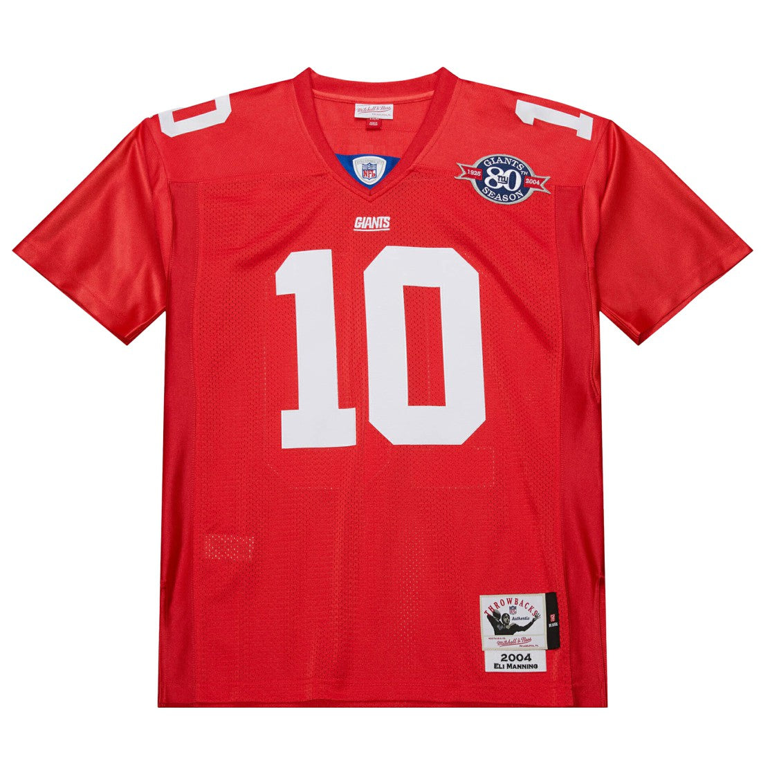 Eli Manning New York Giants 2004 Authentic Throwback Retired Player Jersey Red