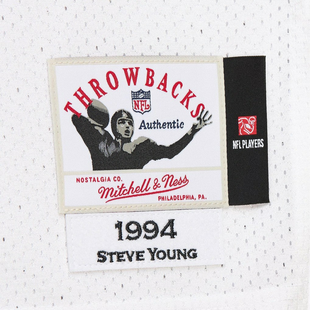 Steve Young San Francisco 49ers 1994 Authentic Throwback Retired Player Jersey White