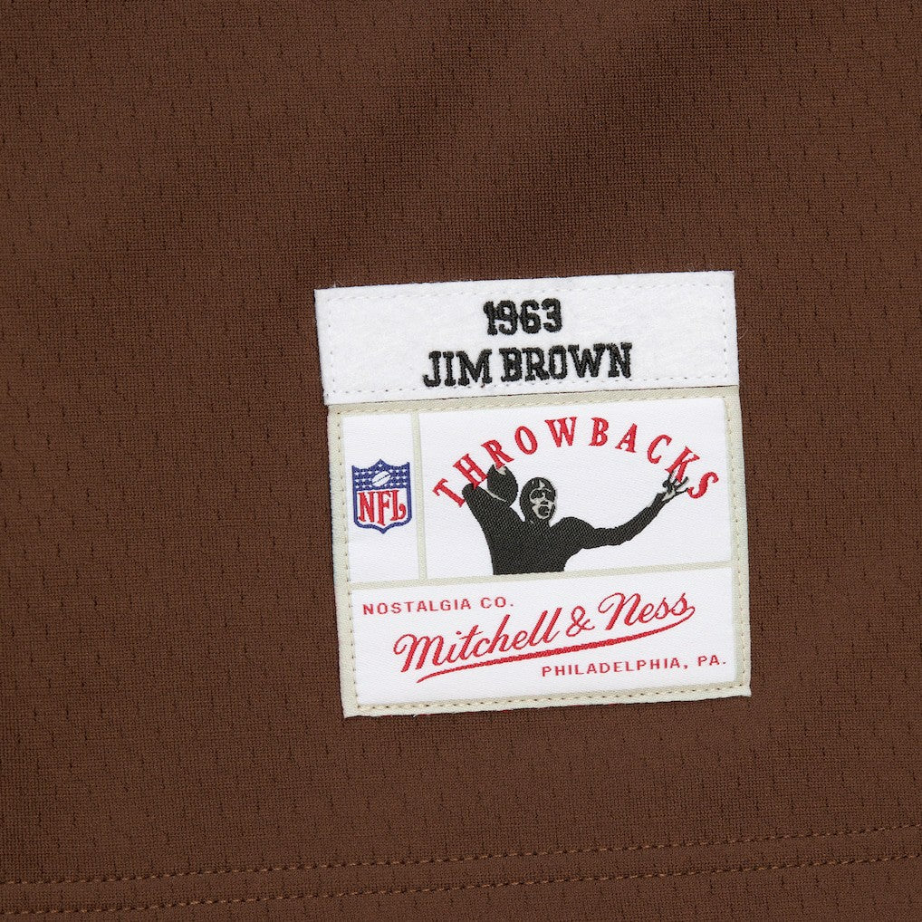 Jim Brown Cleveland Browns Player Name & Number Hoodie Legacy Jersey Brown