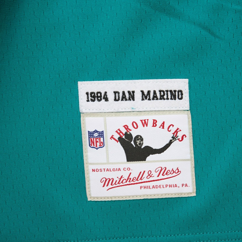 Dan Marino Miami Dolphins Player Name & Number Hoodie Legacy Jersey Aqua