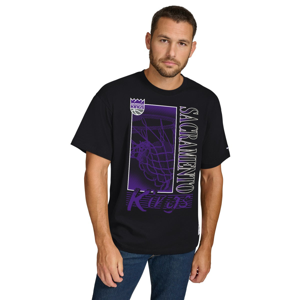 Sacramento Kings Tommy Jeans Noah Swish T-Shirt Black