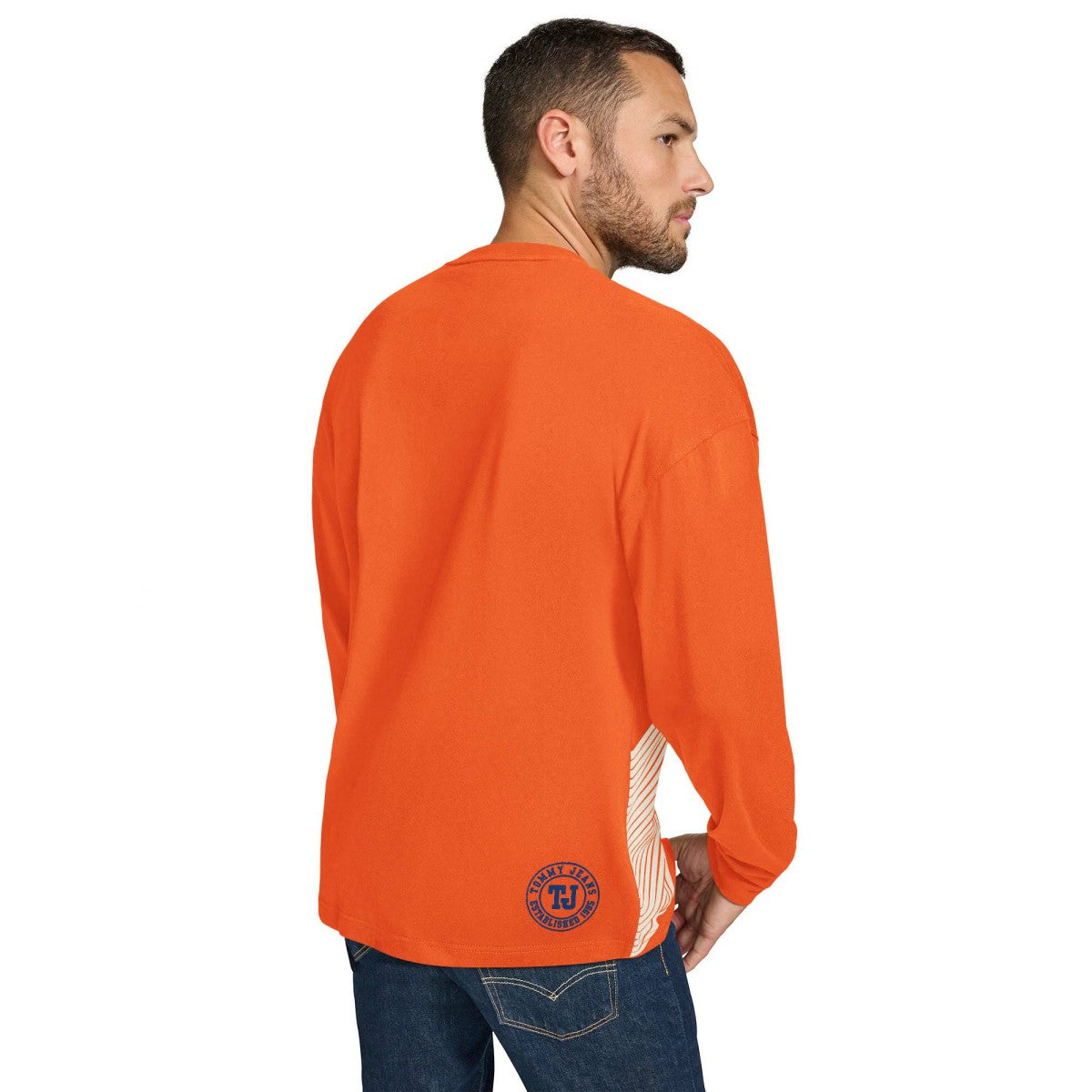 New York Knicks Tommy Jeans Lucas Long Sleeve T-Shirt Orange