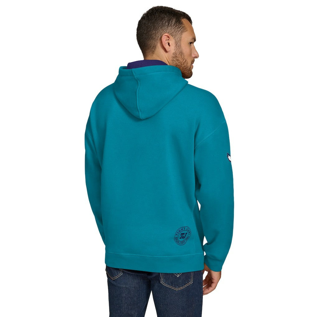 Charlotte Hornets Tommy Jeans Sebastian Pullover Hoodie Teal