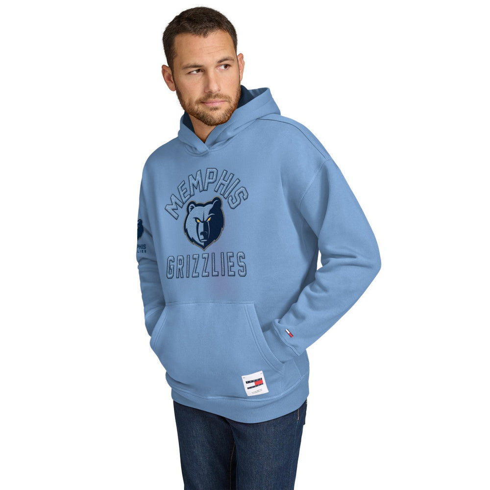 Memphis Grizzlies Tommy Jeans Sebastian Pullover Hoodie Light Blue