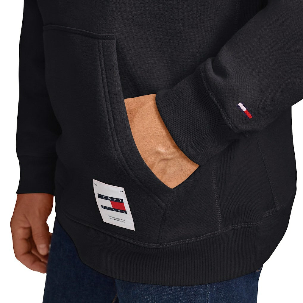 Brooklyn Nets Tommy Jeans Sebastian Pullover Hoodie Black