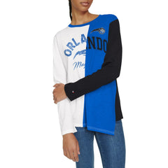 Orlando Magic Tommy Jeans Women's Amelia Color Blocked Long Sleeve T-Shirt White/Blue