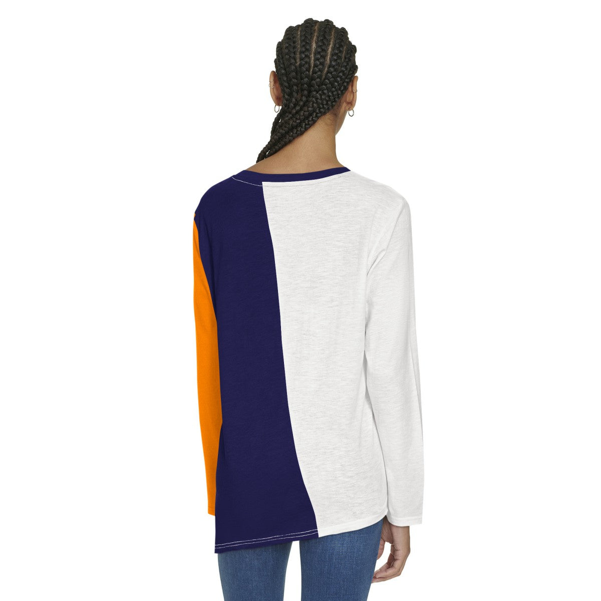 Phoenix Suns Tommy Jeans Women's Amelia Color Blocked Long Sleeve T-Shirt White/Purple