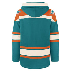 Miami Dolphins '47 Superior Lacer Pullover Hoodie Aqua