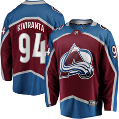 NHL Joel Kiviranta Colorado Avalanche Fanatics Home Premier Breakaway Player Jersey - Maroon