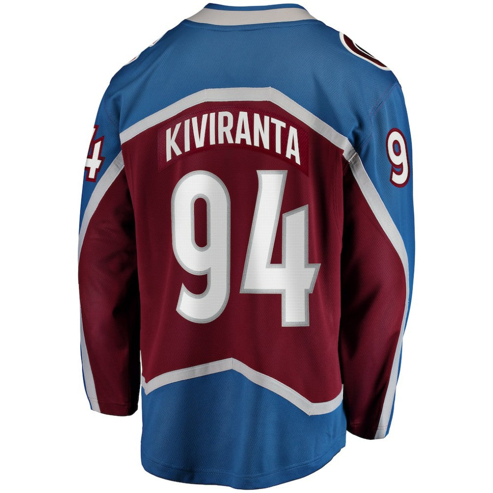 NHL Joel Kiviranta Colorado Avalanche Fanatics Home Premier Breakaway Player Jersey - Maroon