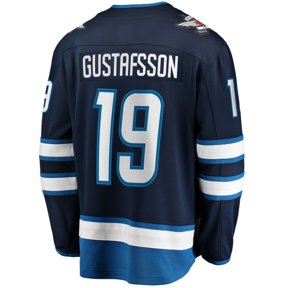 NHL David Gustafsson Winnipeg Jets Fanatics Home Premier Breakaway Player Jersey - Navy