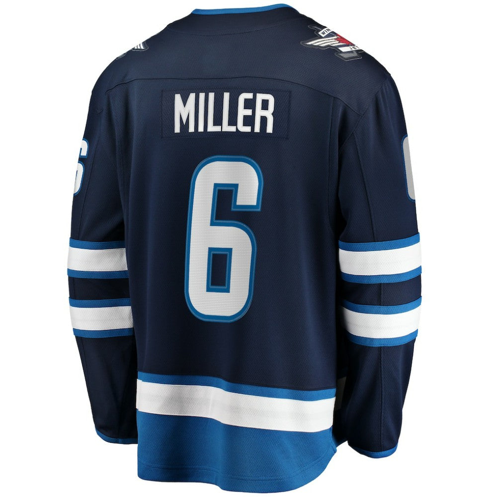 NHL Colin Miller Winnipeg Jets Fanatics Home Premier Breakaway Player Jersey - Navy
