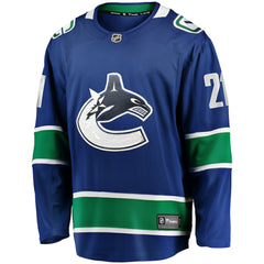 NHL Nils Hoglander Vancouver Canucks Fanatics Home Premier Breakaway Player Jersey - Blue