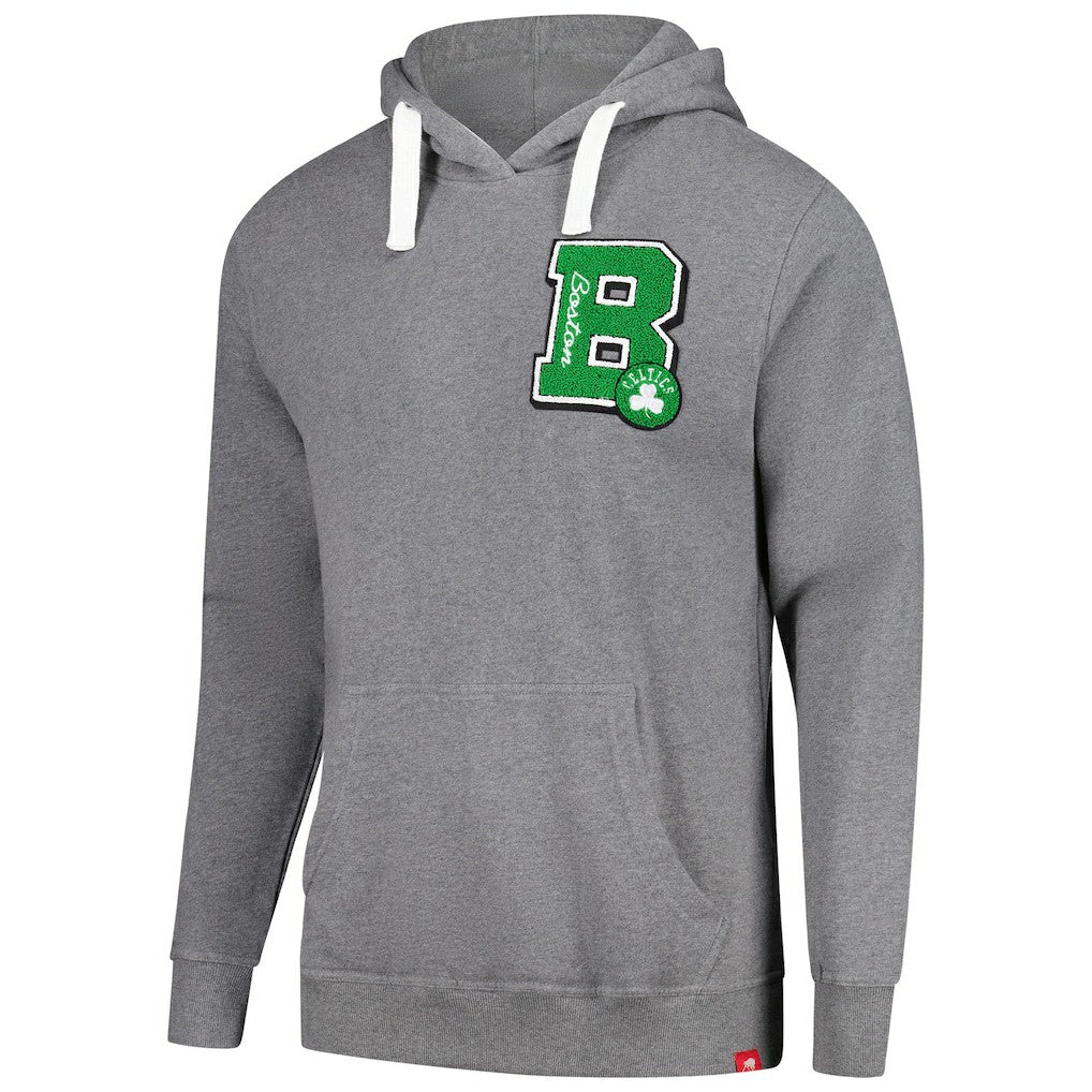 Boston Celtics Sportiqe Unisex Varsity Collection Blake Pullover Hoodie Heather Gray