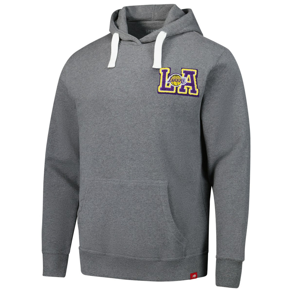 Los Angeles Lakers Sportiqe Unisex Varsity Collection Blake Pullover Hoodie Heather Gray