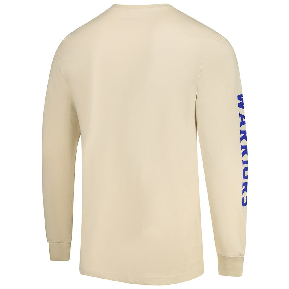 Golden State Warriors Sportiqe Unisex Wales Heavyweight Pocket Long Sleeve T-Shirt Cream