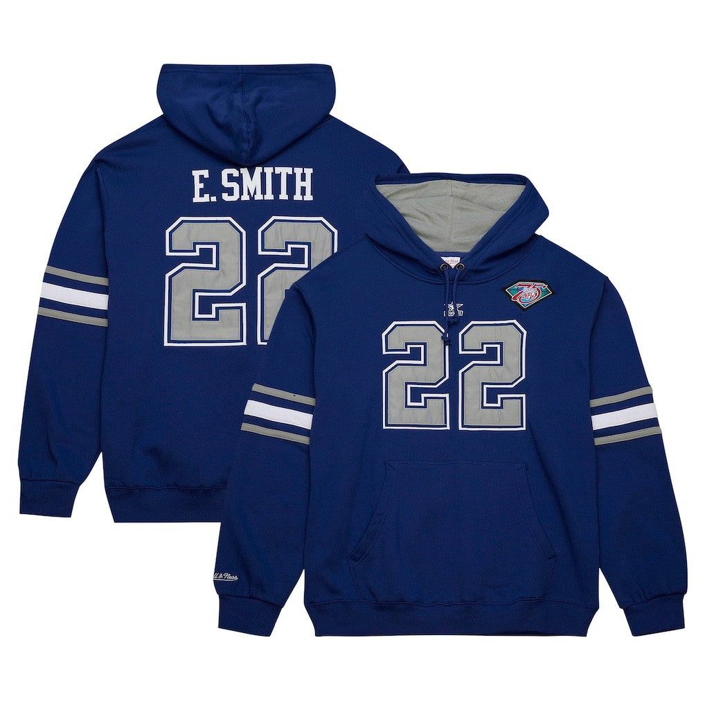 Emmitt Smith Dallas Cowboys Retired Player Name & Number Pullover Hoodie Navy