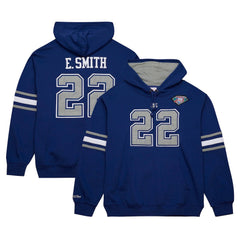 Emmitt Smith Dallas Cowboys Retired Player Name & Number Pullover Hoodie Navy