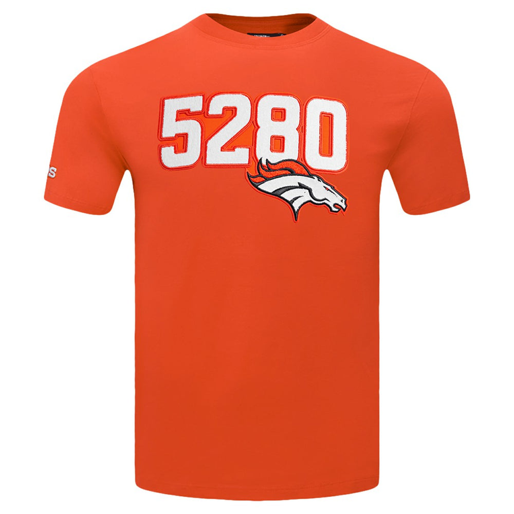 Denver Broncos Pro Standard Frozen Single Jersey T-Shirt Orange