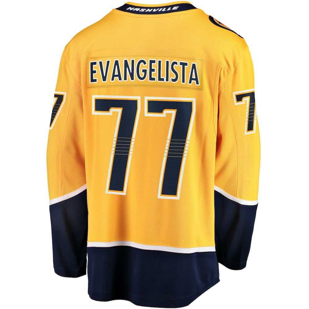 NHL Luke Evangelista Nashville Predators Fanatics Premier Breakaway Player Jersey - Gold
