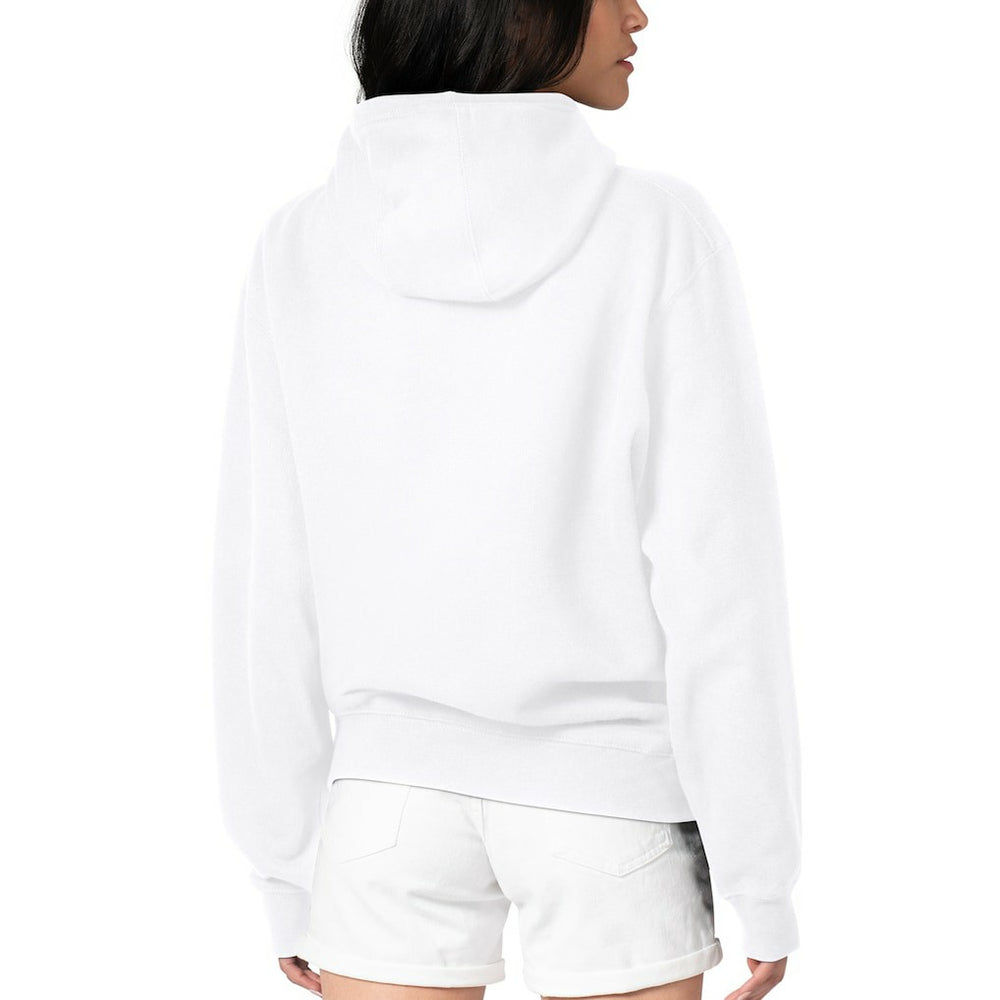 Pittsburgh Steelers G-III 4Her by Carl Banks Women's Football Logo Fleece Tri-Blend Pullover Hoodie White