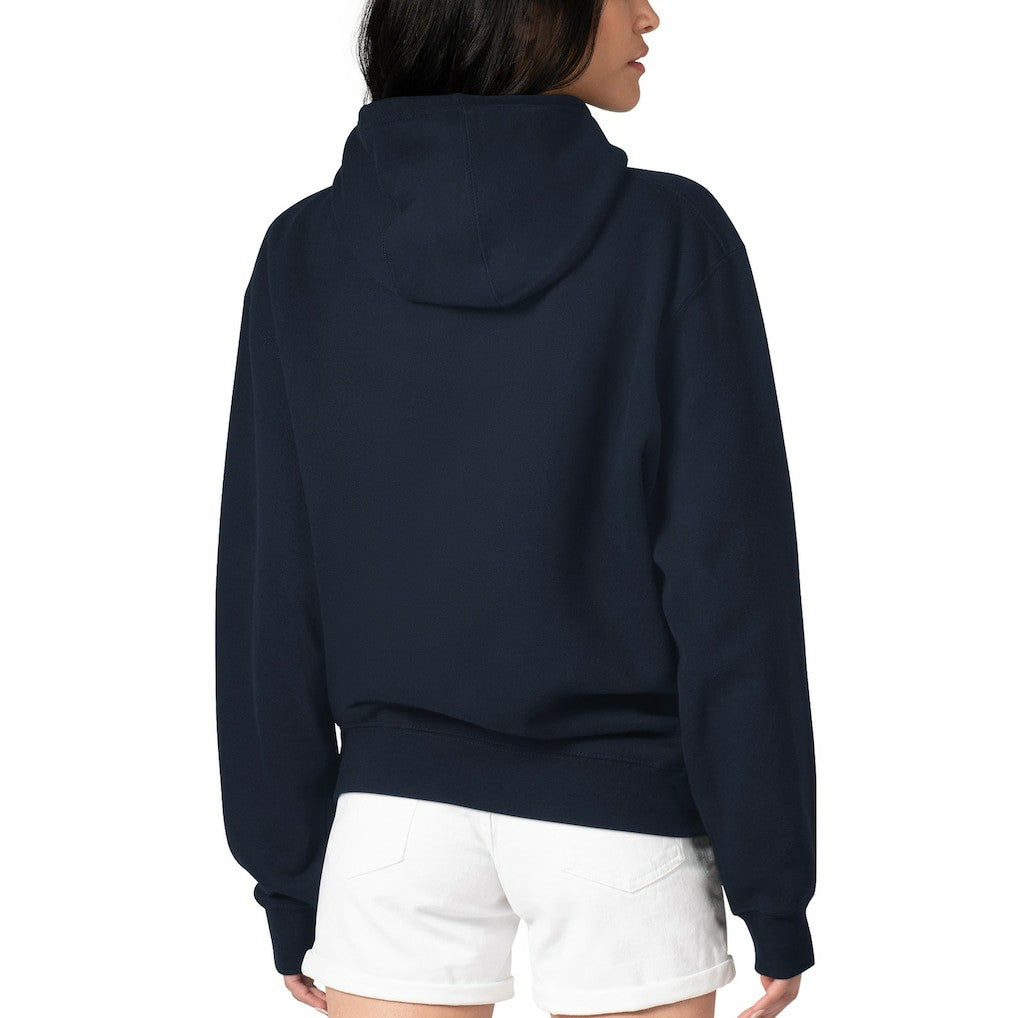 Chicago Bears G-III 4Her by Carl Banks Women's Football Logo Fleece Tri-Blend Pullover Hoodie Navy