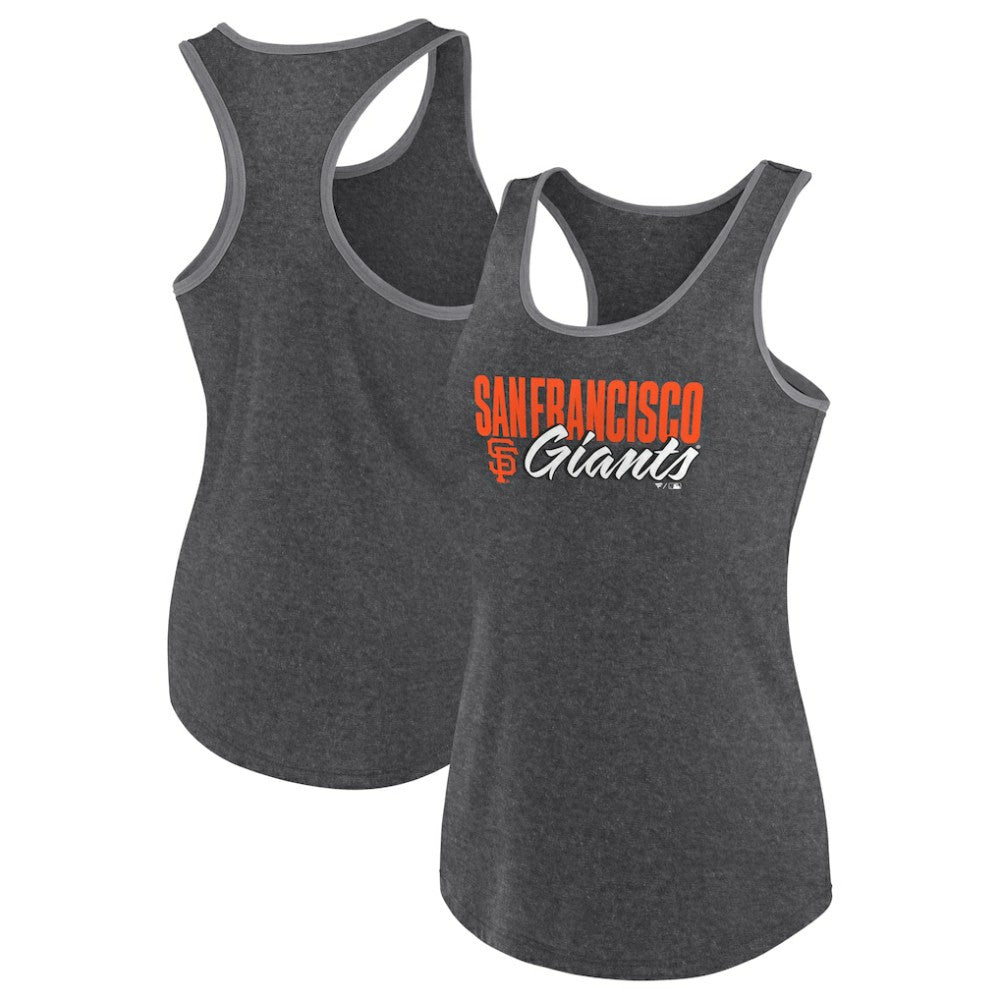 San Francisco Giants Profile Women's Plus Size Racerback Tank Top - Black Tanks