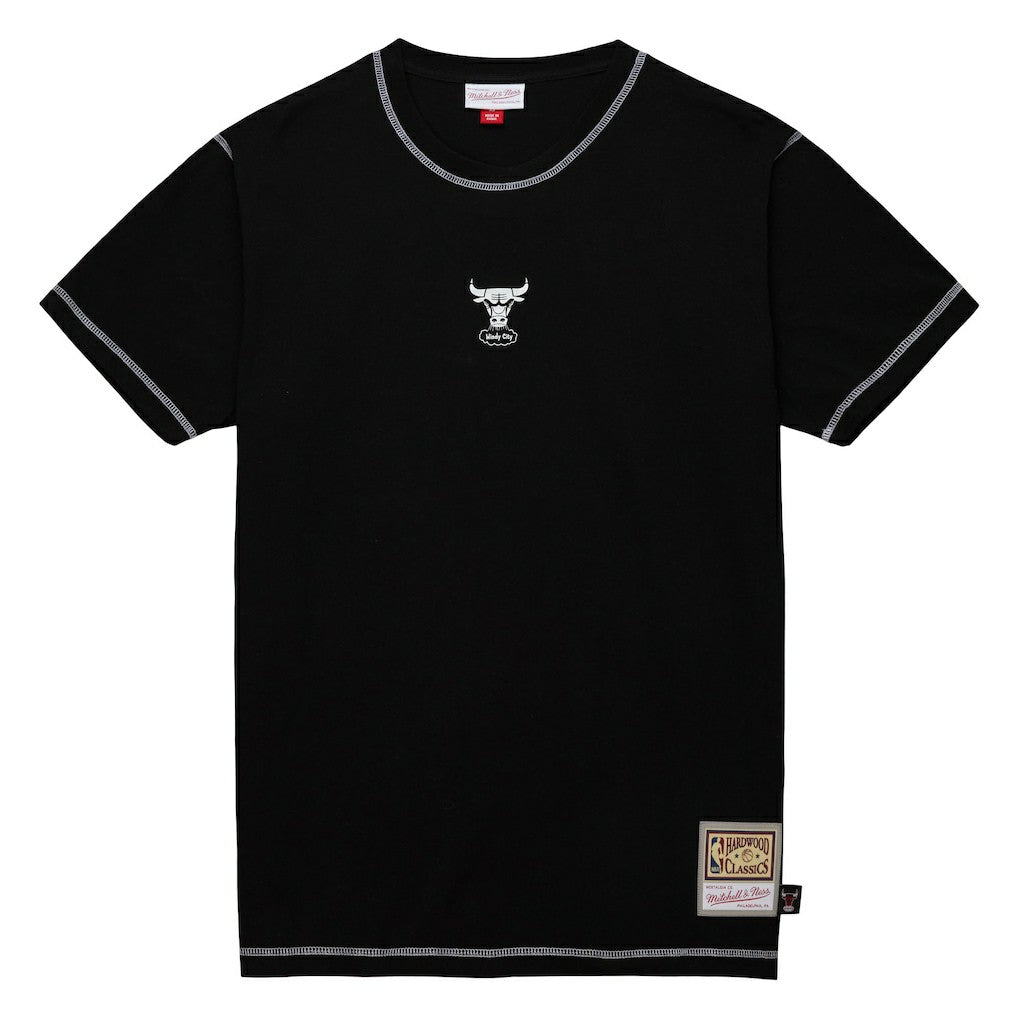 Chicago Bulls Hardwood Classics Contrast 2K Graphic T-Shirt Black