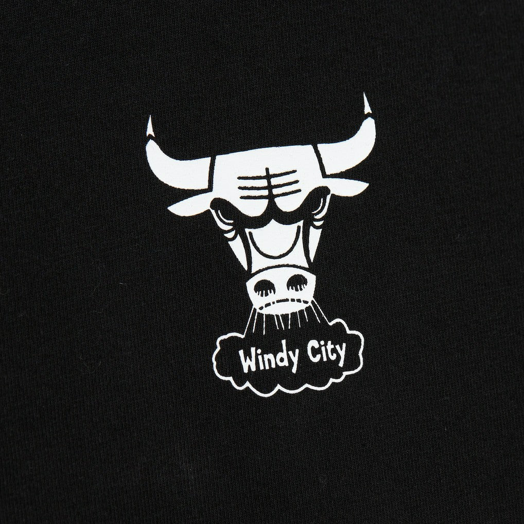 Chicago Bulls Hardwood Classics Contrast 2K Graphic T-Shirt Black