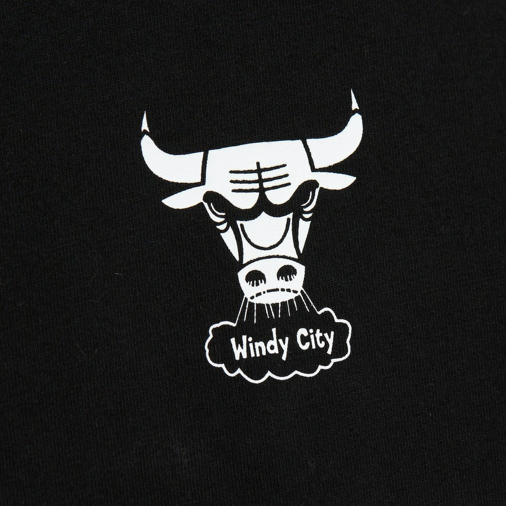 Chicago Bulls Hardwood Classics Contrast 2K Graphic T-Shirt Black