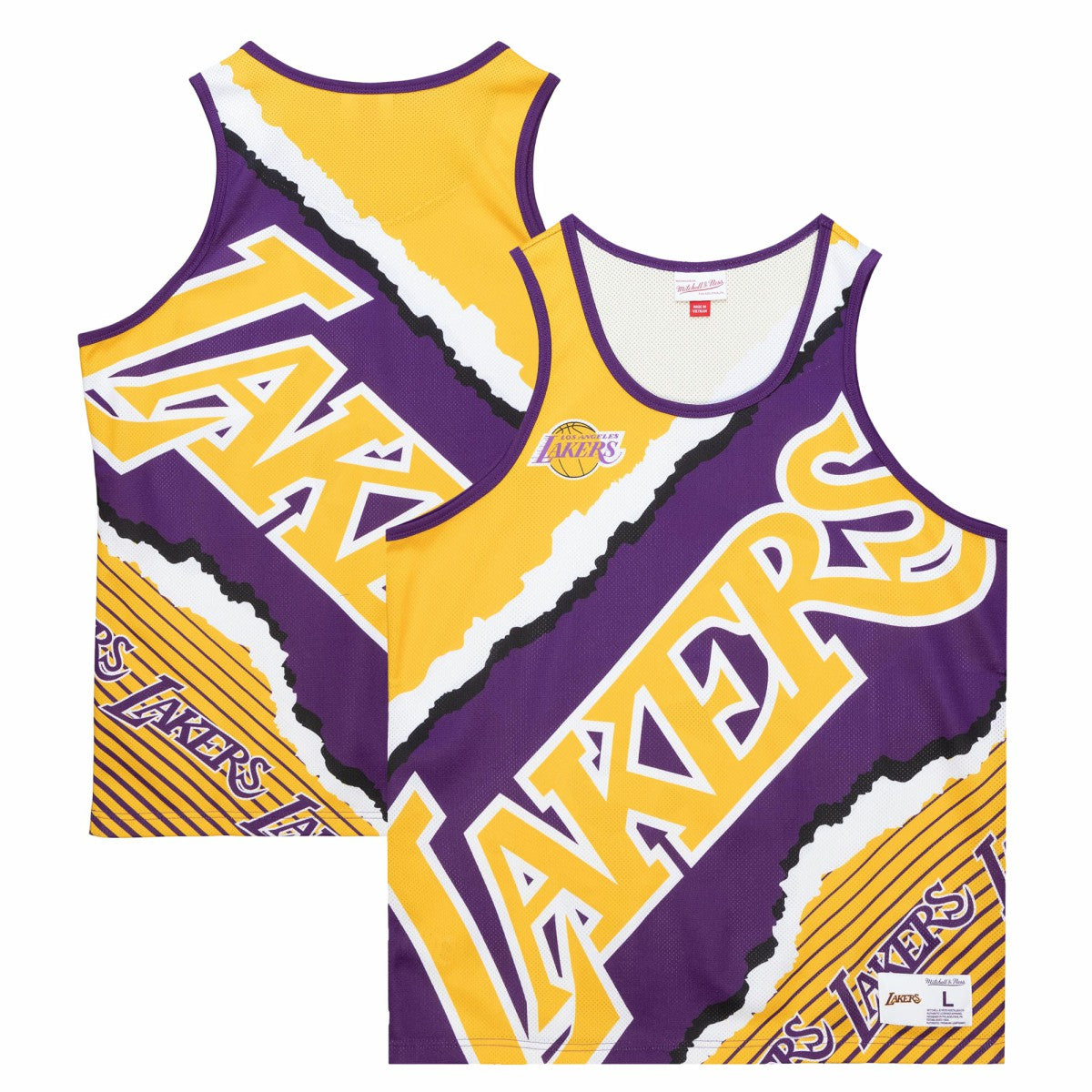 Los Angeles Lakers Jumbotron 2.0 Sublimated Tank Top Gold