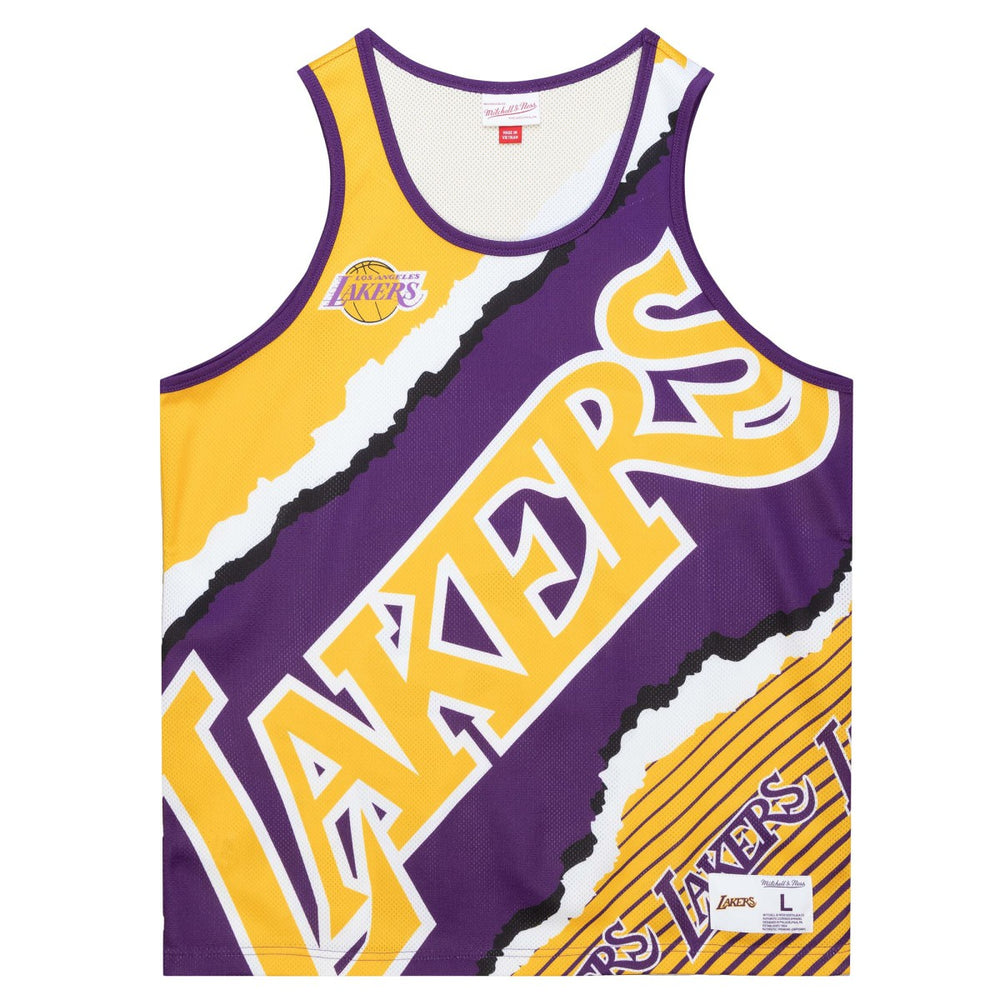 Los Angeles Lakers Jumbotron 2.0 Sublimated Tank Top Gold