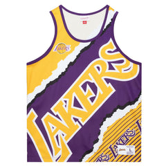 Los Angeles Lakers Jumbotron 2.0 Sublimated Tank Top Gold