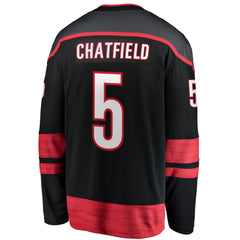 NHL Jalen Chatfield Carolina Hurricanes Fanatics Home Premier Breakaway Player Jersey - Black