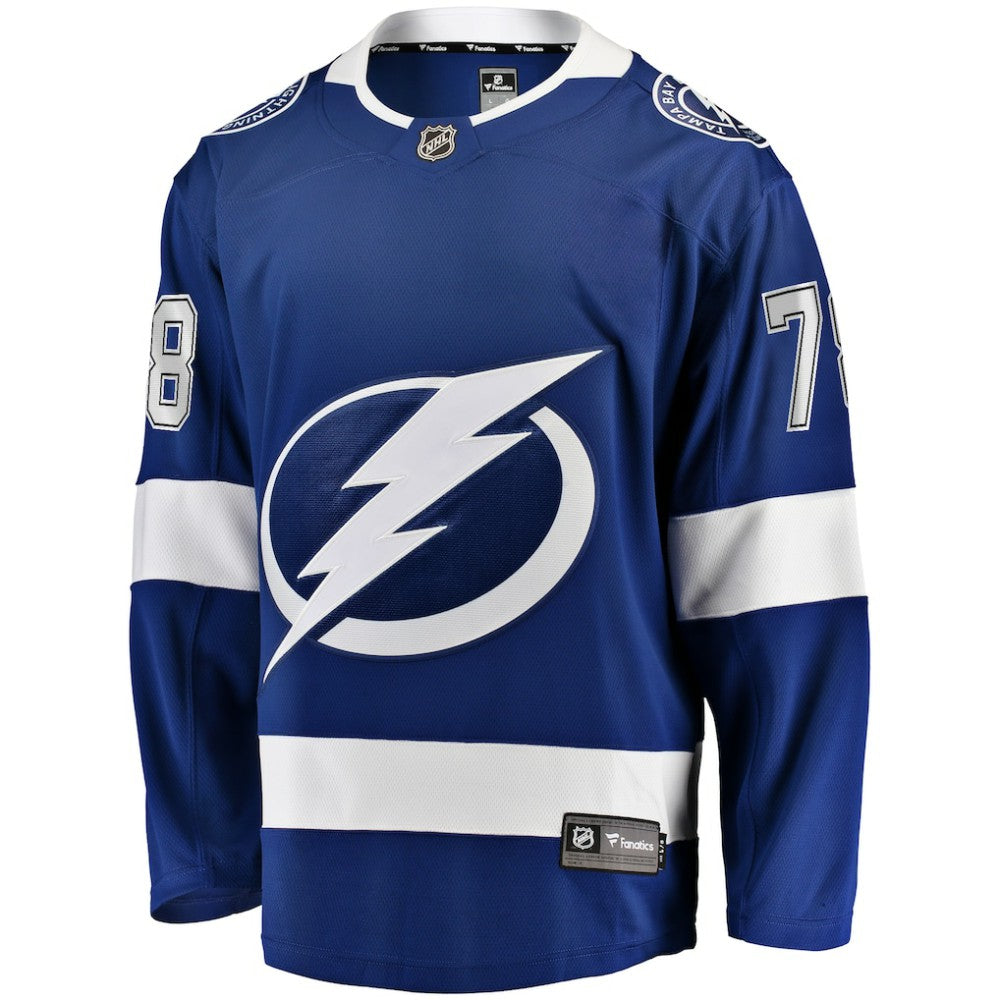 NHL Emil Lilleberg Tampa Bay Lightning Fanatics Home Premier Breakaway Player Jersey - Blue