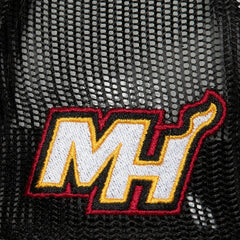Miami Heat Hardwood Classics Blocker Foam Front Trucker Adjustable Hat White