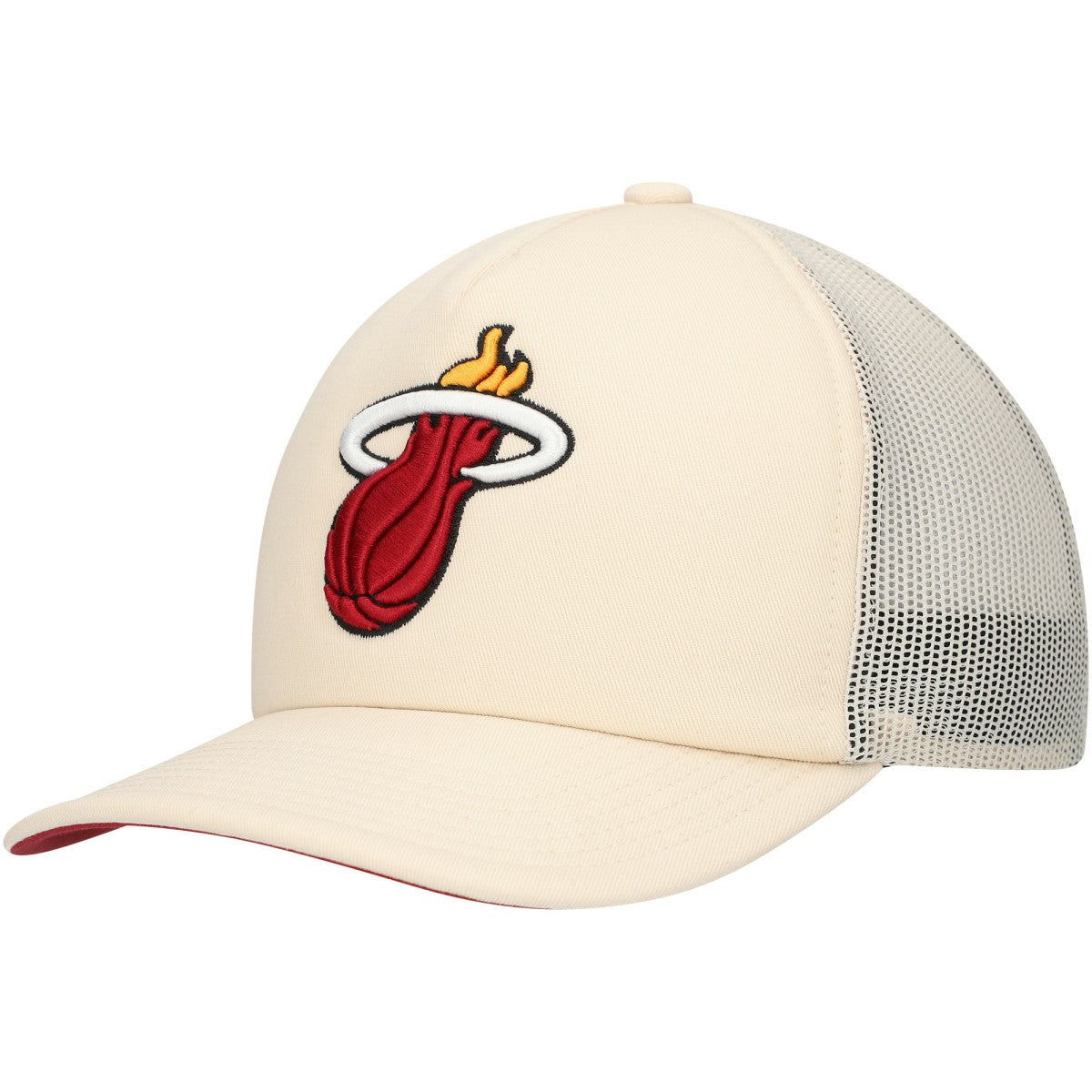 Miami Heat Trucker Adjustable Hat Cream