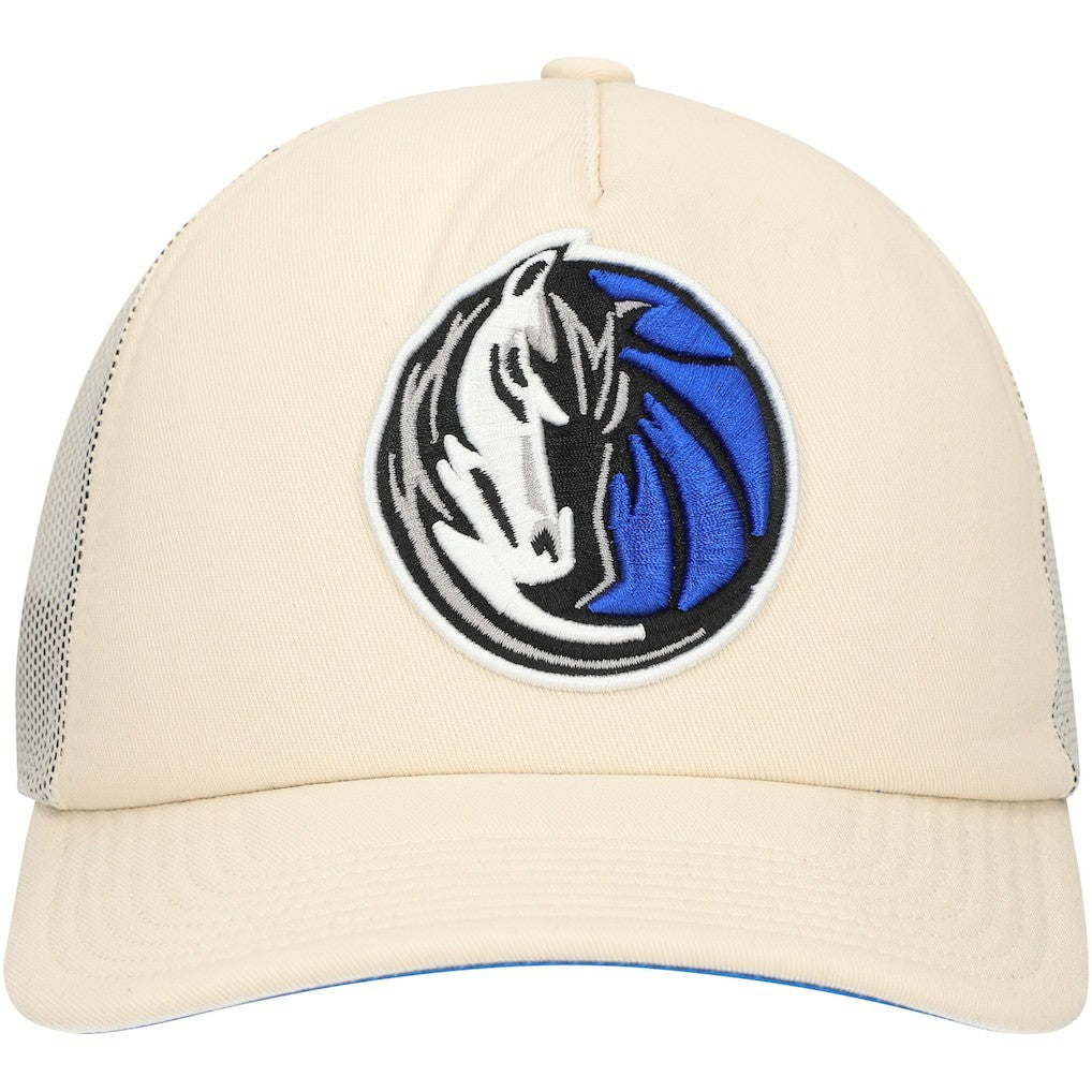 Dallas Mavericks Trucker Adjustable Hat Cream