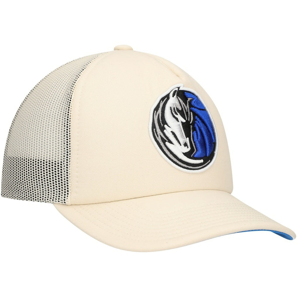 Dallas Mavericks Trucker Adjustable Hat Cream