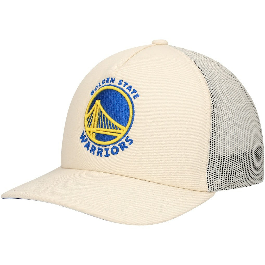 Golden State Warriors Trucker Adjustable Hat Cream