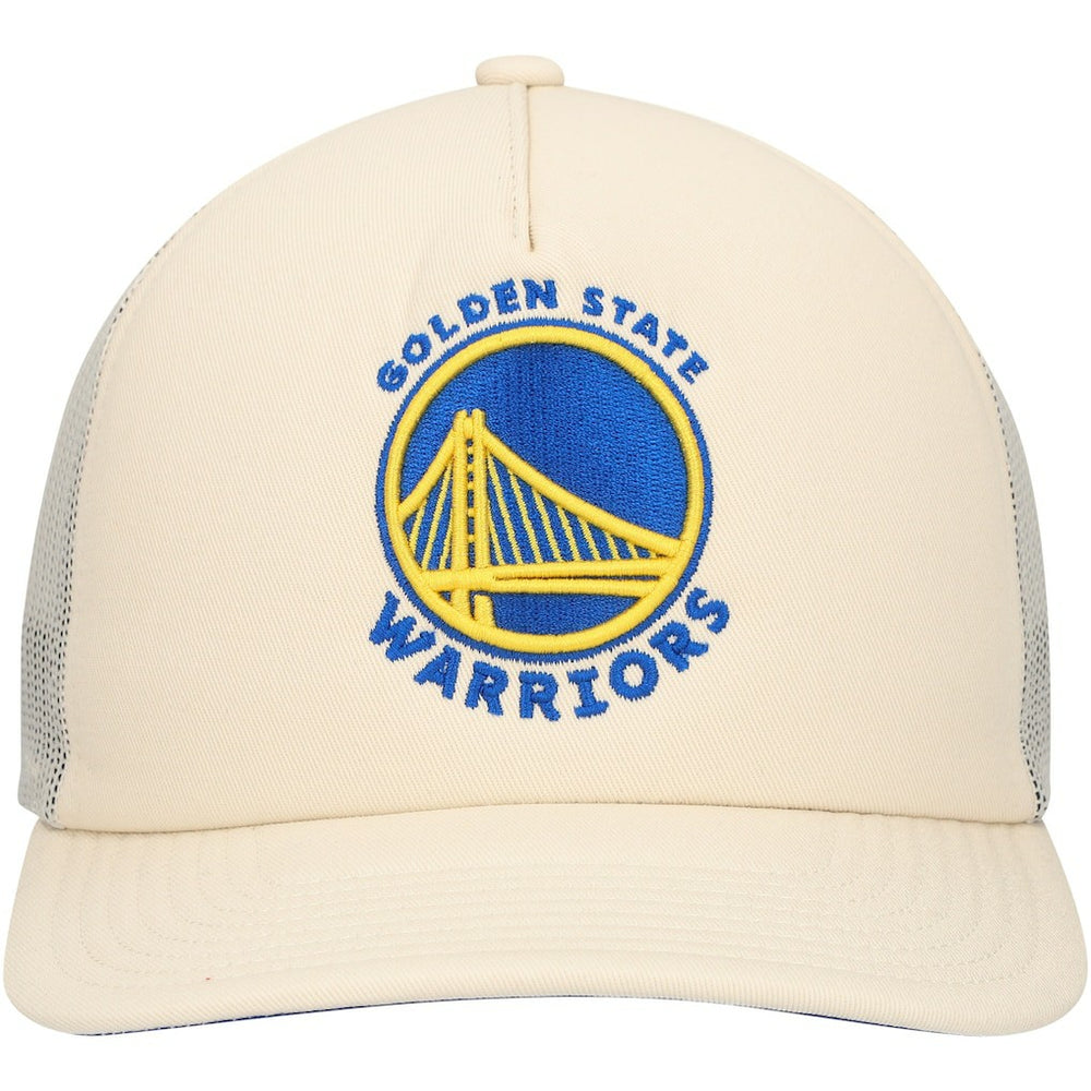 Golden State Warriors Trucker Adjustable Hat Cream
