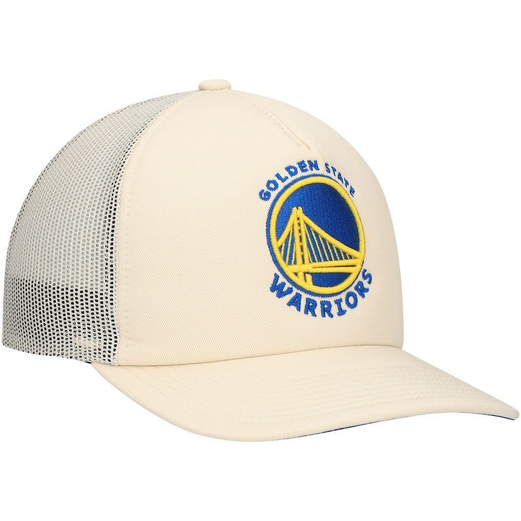 Golden State Warriors Trucker Adjustable Hat Cream