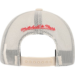 NHL Chicago Blackhawks Mitchell & Ness Foam Front Trucker Adjustable Hat - Cream