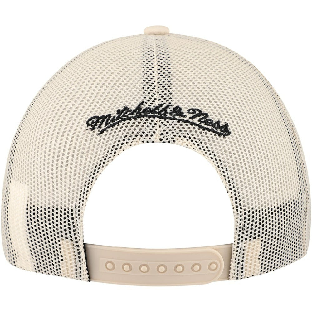 NHL Los Angeles Kings Mitchell & Ness Foam Front Trucker Adjustable Hat - Cream