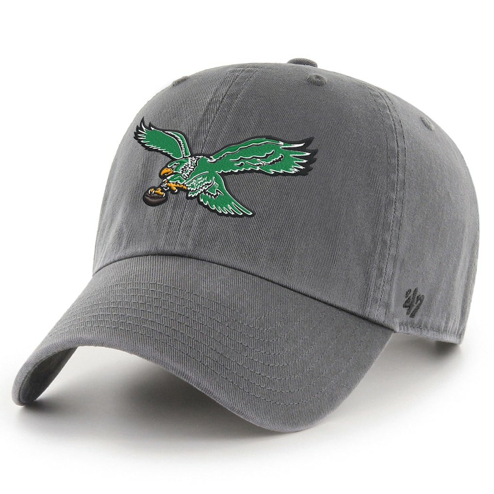 Philadelphia Eagles '47 Clean Up Adjustable Hat Charcoal