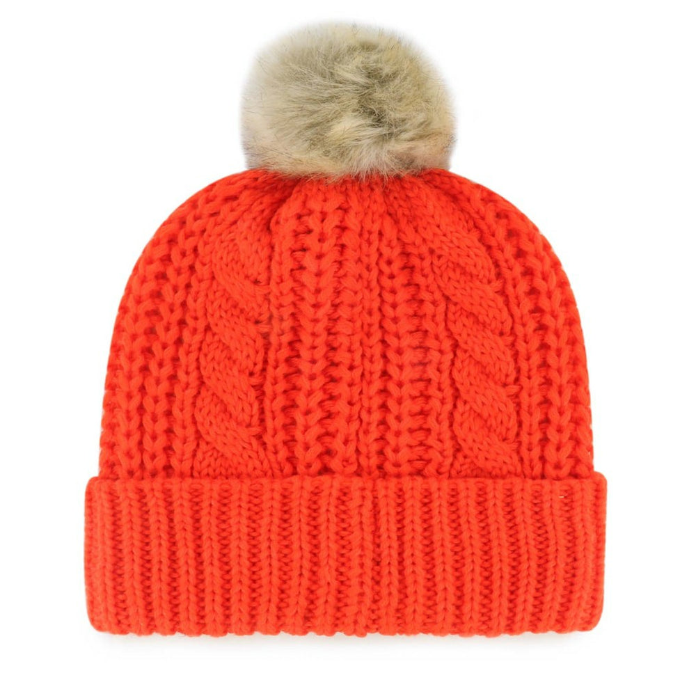 Cleveland Browns '47 Women's Meeko Cuffed Knit Hat with Pom Orange