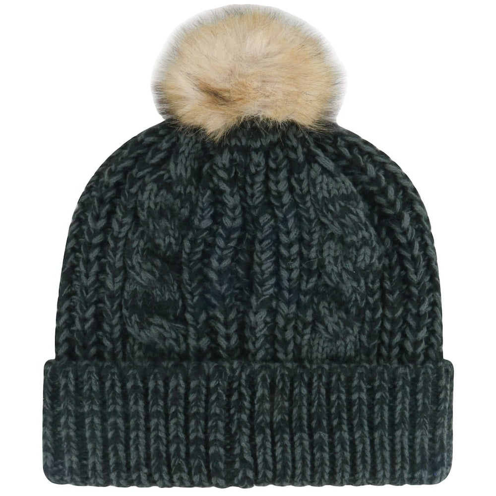 Kansas City Chiefs '47 Women's Meeko Cuffed Knit Hat with Pom Black