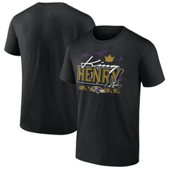Derrick Henry Baltimore Ravens King Henry's Crown T-Shirt Black